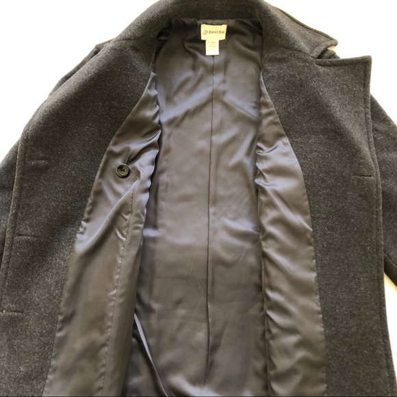 St. John’s Bay Pea Coat shortened sleeves - Picture 3 of 10